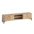 Comoda TV, Emerald, Hera, 180x55x31 cm, PAL, Stejar