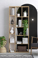 Corp biblioteca, Emerald, Demios, 75x170x18 cm, PAL, Maro