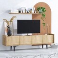 Comoda TV, Emerald, Cursa, 150x57x40 cm, PAL, Maro