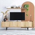 Comoda TV, Emerald, Cursa, 150x57x40 cm, PAL, Maro