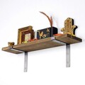 Raft de perete, Evila Originals, Lam002, 60x16x14 cm, Lemn, Nuc negru