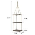 Raft de perete, Evila Originals, Gar013, 90x25x1 cm, Lemn, Maro