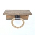 Raft de perete, Evila Originals, Boruraf136, 30x14x12 cm, Lemn, Maro
