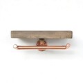 Raft de perete, Evila Originals, Cop018, 30x12x15 cm, Lemn, Aur roz / Nuc