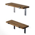 Raft de perete, Evila Originals, Lam003, Lemn, Nuc negru