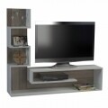 Comoda TV, Wooden Art, Marina White Cordoba, 149.5x120.8x29.5 cm