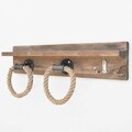 Raft de perete, Evila Originals, Boruraf174, 70x14x12 cm, Lemn, Maro