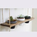 Raft de perete, Evila Originals, Gar006, 60x13x1 cm, Lemn, Maro