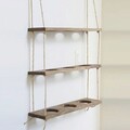 Raft de perete, Evila Originals, Gar006, 60x13x1 cm, Lemn, Maro