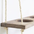 Raft de perete, Evila Originals, Gar006, 60x13x1 cm, Lemn, Maro