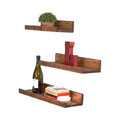 Raft de perete, Evila Originals, Aa104, Lemn, Maro