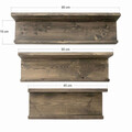 Raft de perete, Evila Originals, Raf118, Lemn masiv, Maro