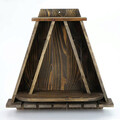 Raft de bucatarie, Evila Originals, Raf072, 57x58x18 cm, Lemn, Maro inchis