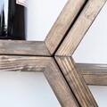 Raft de perete, Evila Originals, Hex003, Lemn, Maro
