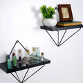 Raft de perete, Evila Originals, Wr059, Metal, Negru