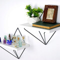 Raft de perete, Evila Originals, Wr060, MDF , Alb/Negru