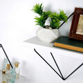 Raft de perete, Evila Originals, Wr060, MDF , Alb/Negru