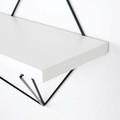 Raft de perete, Evila Originals, Wr060, MDF , Alb/Negru