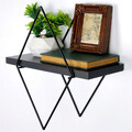 Raft de perete, Evila Originals, Wr058, Metal, Negru
