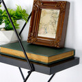 Raft de perete, Evila Originals, Wr058, Metal, Negru