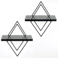 Raft de perete, Evila Originals, Wr058, Metal, Negru