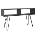 Comoda TV, Furny Home, Alya, 120x68.1x29.5 cm, Marmură / Negru