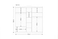 Set mobilier dormitor, Glenevis, Lavinia 002, Alb