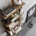 Corp biblioteca, Hadley, Paula, 60x174x22 cm, PAL, Nuc / Negru