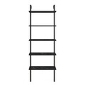 Corp biblioteca, Hadley, Piante, 60x174x22 cm, PAL, Negru