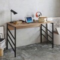 Birou, Hadley, Tuna, 120x75x60 cm, PAL, Nuc / Negru