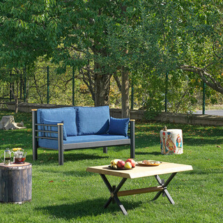 155x86x80 cm, Negru;Albastru inchis