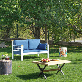 155x86x80 cm, Alb;Albastru inchis