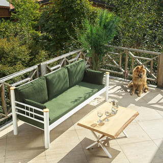 215x86x80 cm, Alb;Verde