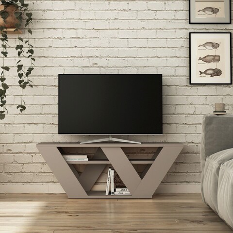 Comoda TV, Homitis, Pipralla, 110x40x30 cm, PAL, Mocha