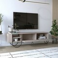 Comoda TV, Homitis, Norfolk Tv Stand, 150x44x36 cm, PAL, Mocha