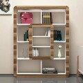 Corp biblioteca, Hommy Craft, Orkide, 108.4x140x21.8 cm, Alb/Maro