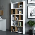 Corp biblioteca, Hommy Craft, Box, 80x170x22 cm, PAL, Alb/Maro