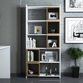 Corp biblioteca, Hommy Craft, Box, 80x170x22 cm, PAL, Alb/Maro