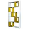 Corp biblioteca, Hommy Craft, Box, 80x170x22 cm, PAL, Alb / Galben