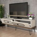 Comoda TV, Hommy Craft, Ekol, 145x45x40 cm, PAL, Crem