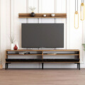 Comoda TV, Hommy Craft, Istanbul, 180x47x35 cm, PAL, Nuc / Negru