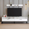 Comoda TV, Hommy Craft, Istanbul, 180x47x35 cm, PAL, Alb