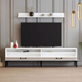 Comoda TV, Hommy Craft, Istanbul, 180x47x35 cm, PAL, Alb