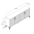 Consola, Hommy Craft, Kiev 160, 160x78x35 cm, PAL, Maro