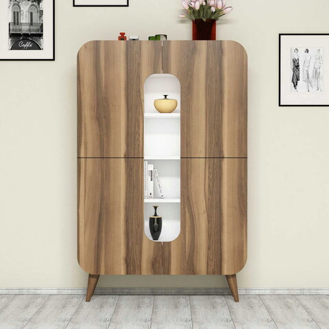 Dulap multifunctional, Hommy Craft, Mine, 93x144x31 cm, PAL, Nuc/Alb