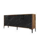 Consola, Hommy Craft, Kiev, 180x78x35 cm, PAL, Nuc / Negru