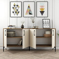 Consola, Hommy Craft, Kiev, 180x78x35 cm, PAL, Maro/Crem
