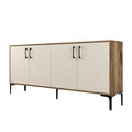 Consola, Hommy Craft, Kiev, 180x78x35 cm, PAL, Maro/Crem