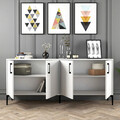Consola, Hommy Craft, Kiev, 180x78x35 cm, PAL, Alb