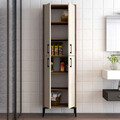 Dulap multifunctional, Hommy Craft, Berlin A, 60x200x35 cm, PAL, Maro/Crem